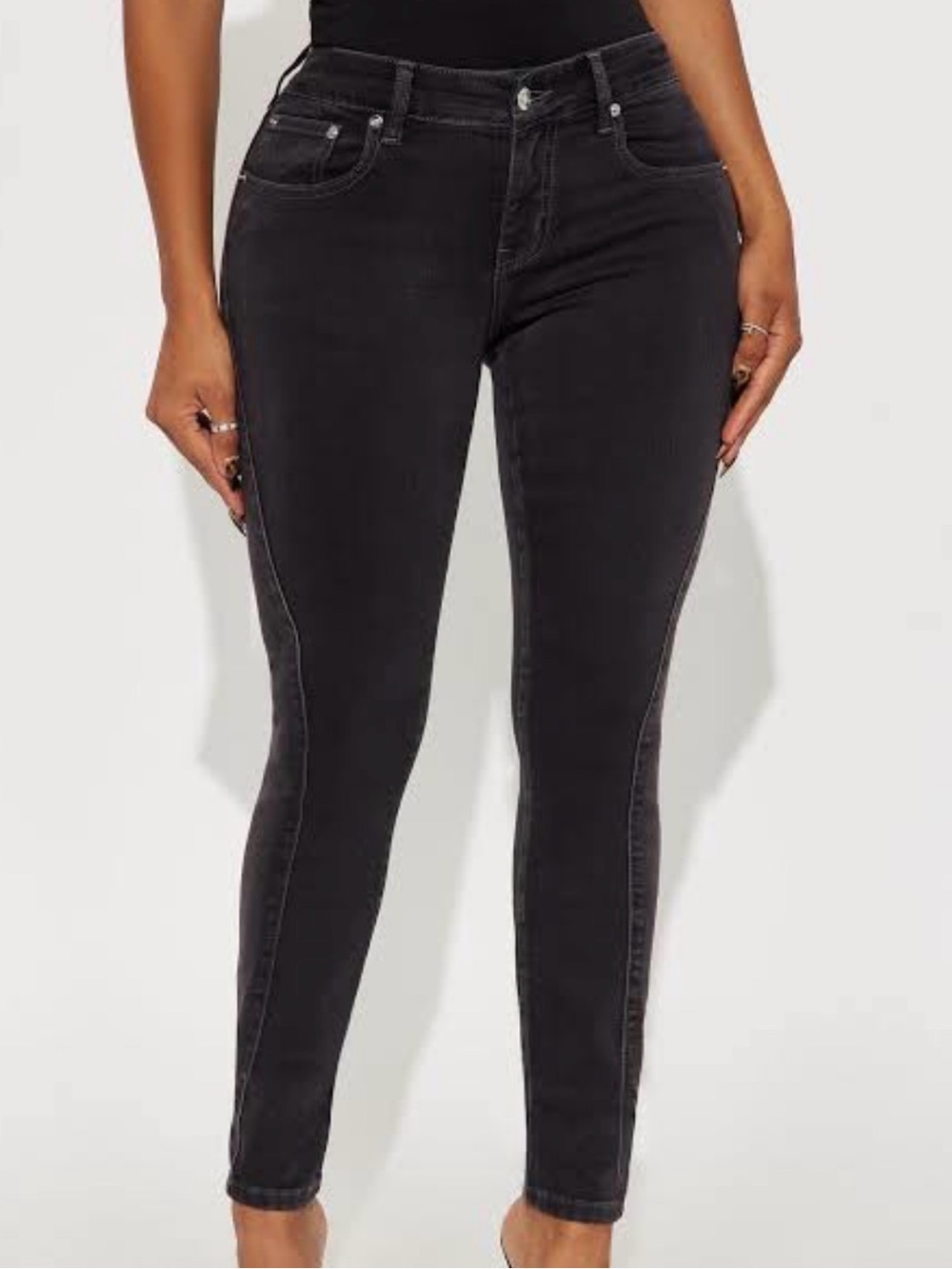 Fashion Nova Black Skinny Jeans for Women